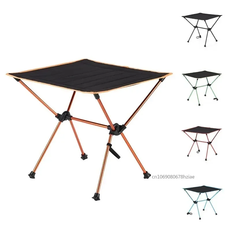 Outdoor Portable Picnic Camping Folding Table Wear-resistant Tear-proof Oxford Cloth Table Ultralight Carry Table for BBQ