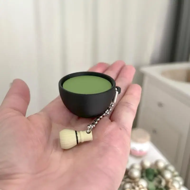 Japanese Matcha Chocolate Key Chains Decompression Button Click Ornament Fidget