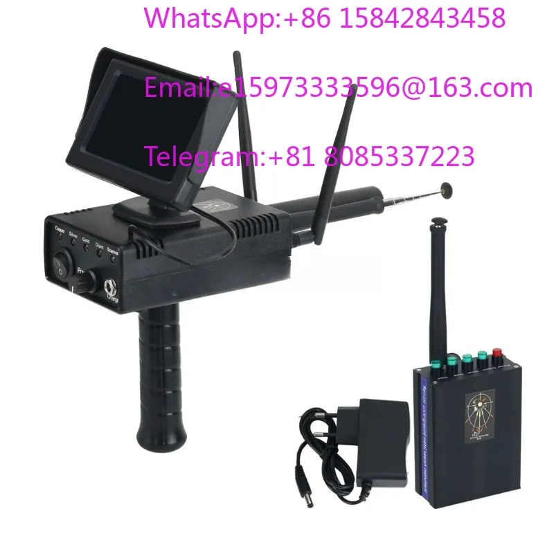 AKS Plus Automatic High-Range 3D Underground Metal Detector Long Screen Machine for Deep Gold Silver Diamond Treasure Search