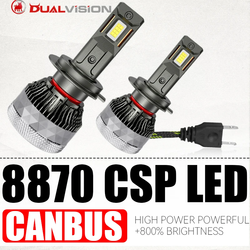 

1000W 600000lm H7 H4 H11 H8 Led 8870 CSP Chip 6000K 9005 9006 HB3 HB4 9012 Car LED Headlight Canbus 12V Tubro Auto Fog Light 24V