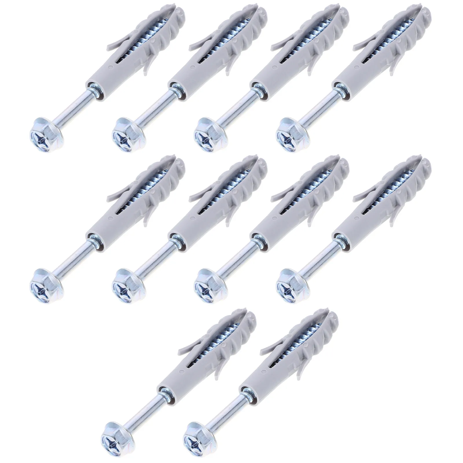 

10Sets Television Wall Mount Anchors High Strength Expansion Bolts for Bracket and Range Hood Secure Installation Fasteners