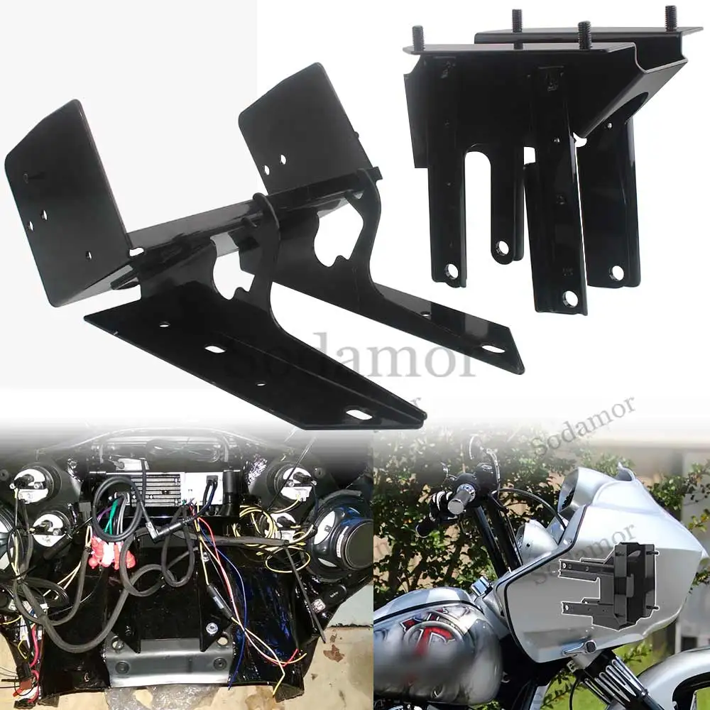 Motorcycle Fairing Mount Bracket & Front Fairing Radio Mount Bracket For Harley Touring CVO Road Glide FLTRXSE 2012 Accessories