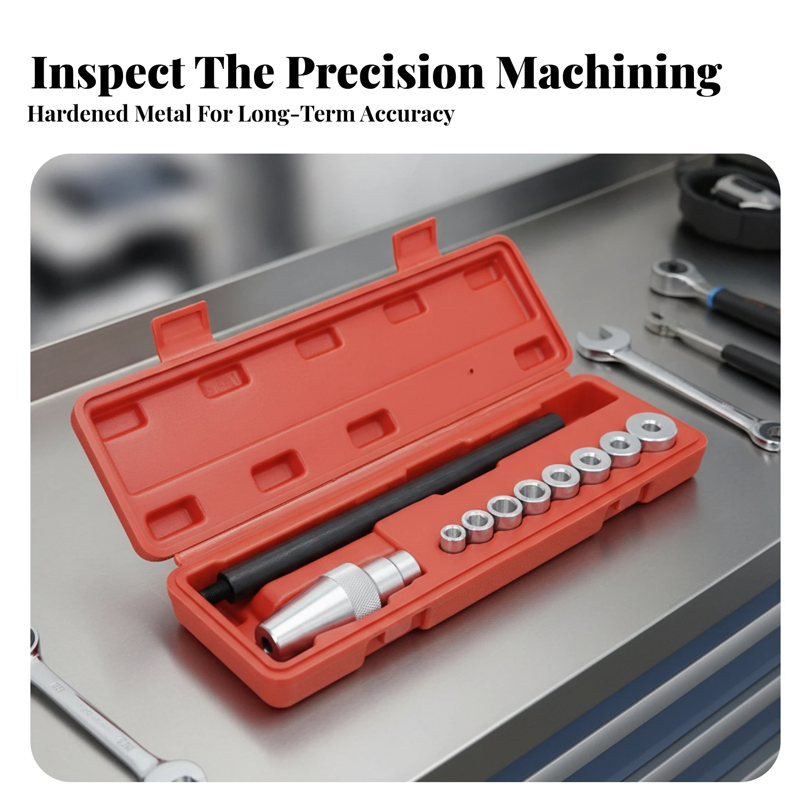 10 Pieces Clutch Alignment Tool Kit Portable Clutch Alignment Kit with Case Accurate Easy for Mechanics, Automotive Repair