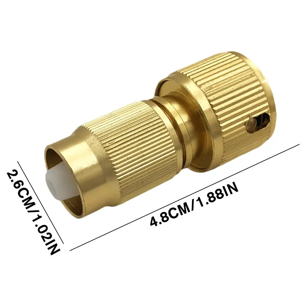 2pcs Expandable Hose Repair Adaptor Garden Hose Fitting Brass Hose Connector For Irrigation System Tap Water Pipe Quick Coupling