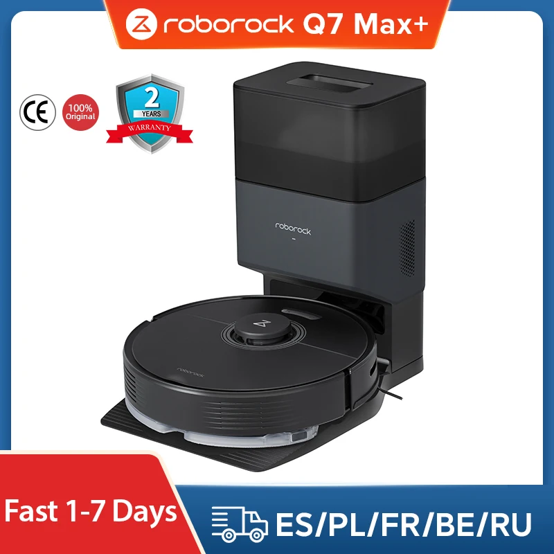 -50€【CDES50】Roborock-Robot aspirador Q7 MAX + Plus, actualización para S5 max, con muelle vacío automático