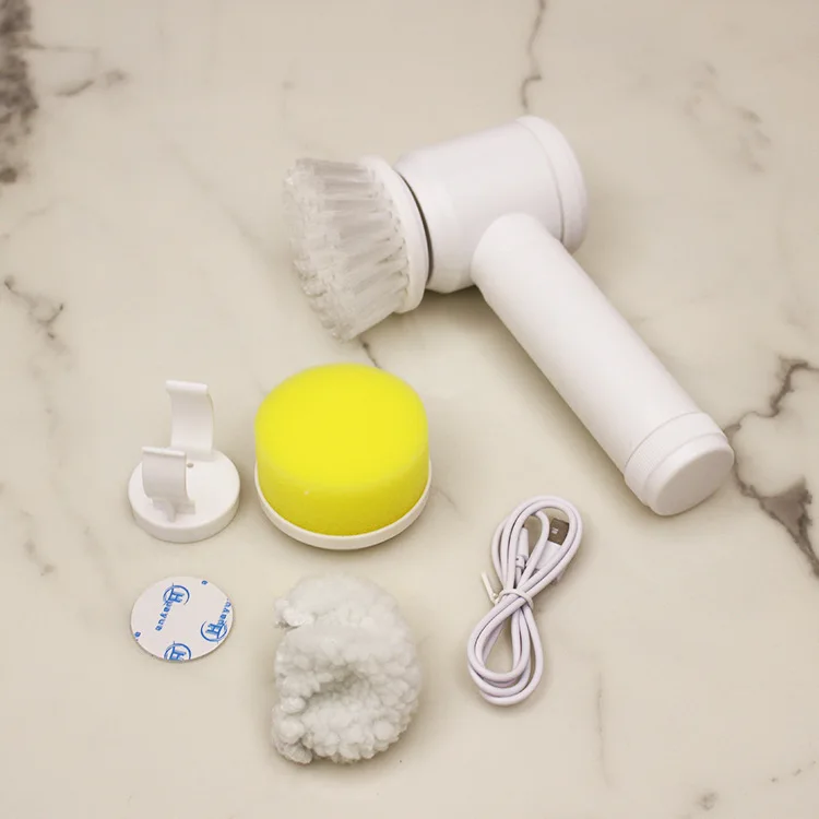 Multifunctional Electric Cleaning Brush – Handheld Rechargeable, Waterproof, with Steel Wire for Kitchen Bathroom, Dishes, Shoes