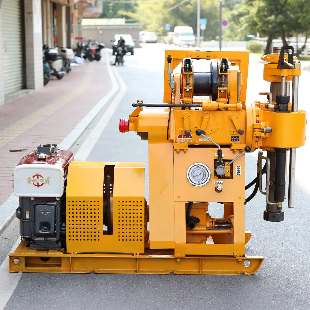 Geological Exploration Drilling Rig Machine Portable 100 Meter Mining Drill Rig Portable Engineering Drilling Rig with Mud Pump