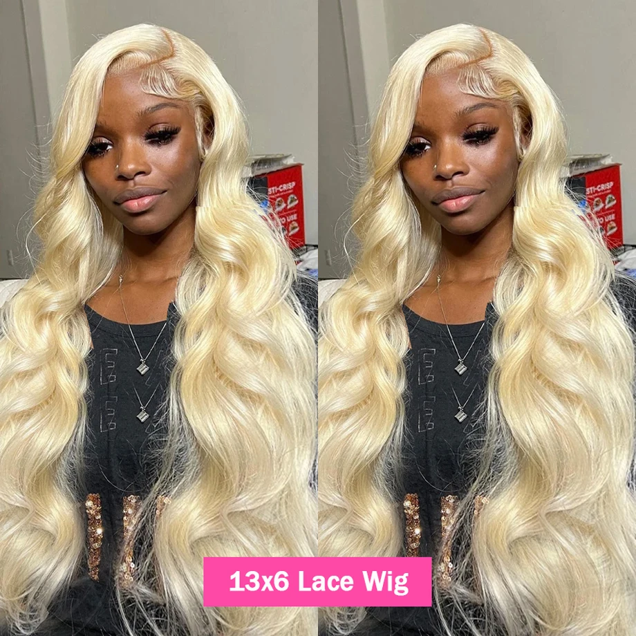 13X6 Lace Frontale Pruiken Menselijk Haar Braziliaanse Hd Transparant 30 32 36 Inch 13X4 Hd Kant Voorkant Pruik 613 Blonde Body Wave Voor Vrouwen