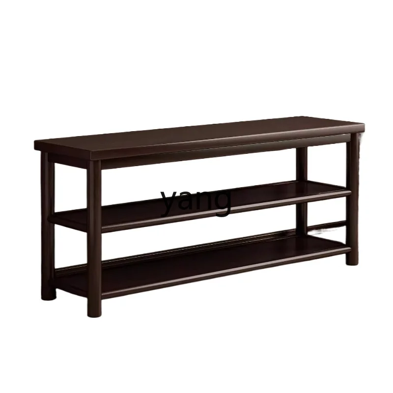 

LTT household entrance door shoe stool high sense medieval entrance shoe cabinet sitting stool integrated long stool