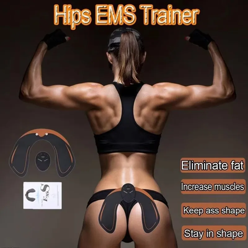 2026EMS Hip Muscle Stimulator Fitness Weightlifting Hip Abdominal Arm Leg Trainer Massage Battery version