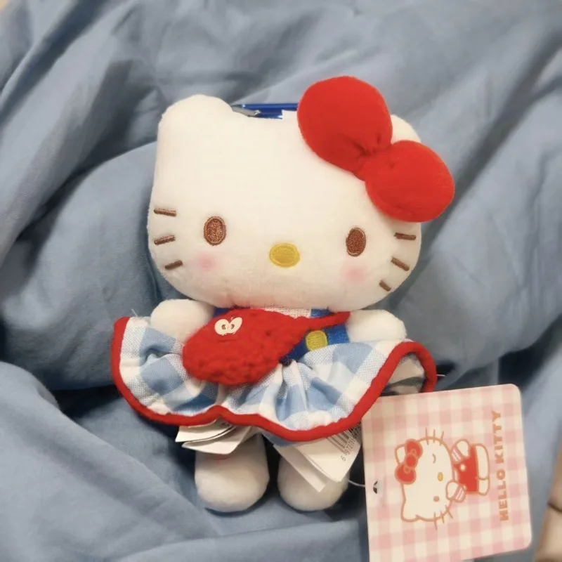 

10 см/3,93 дюйма, милый брелок «Hello Kitty», плюшевый кулон, сумка Apple, аксессуары в стиле аниме, периферийные устройства, рюкзак, хлопковые коллекционные подарки