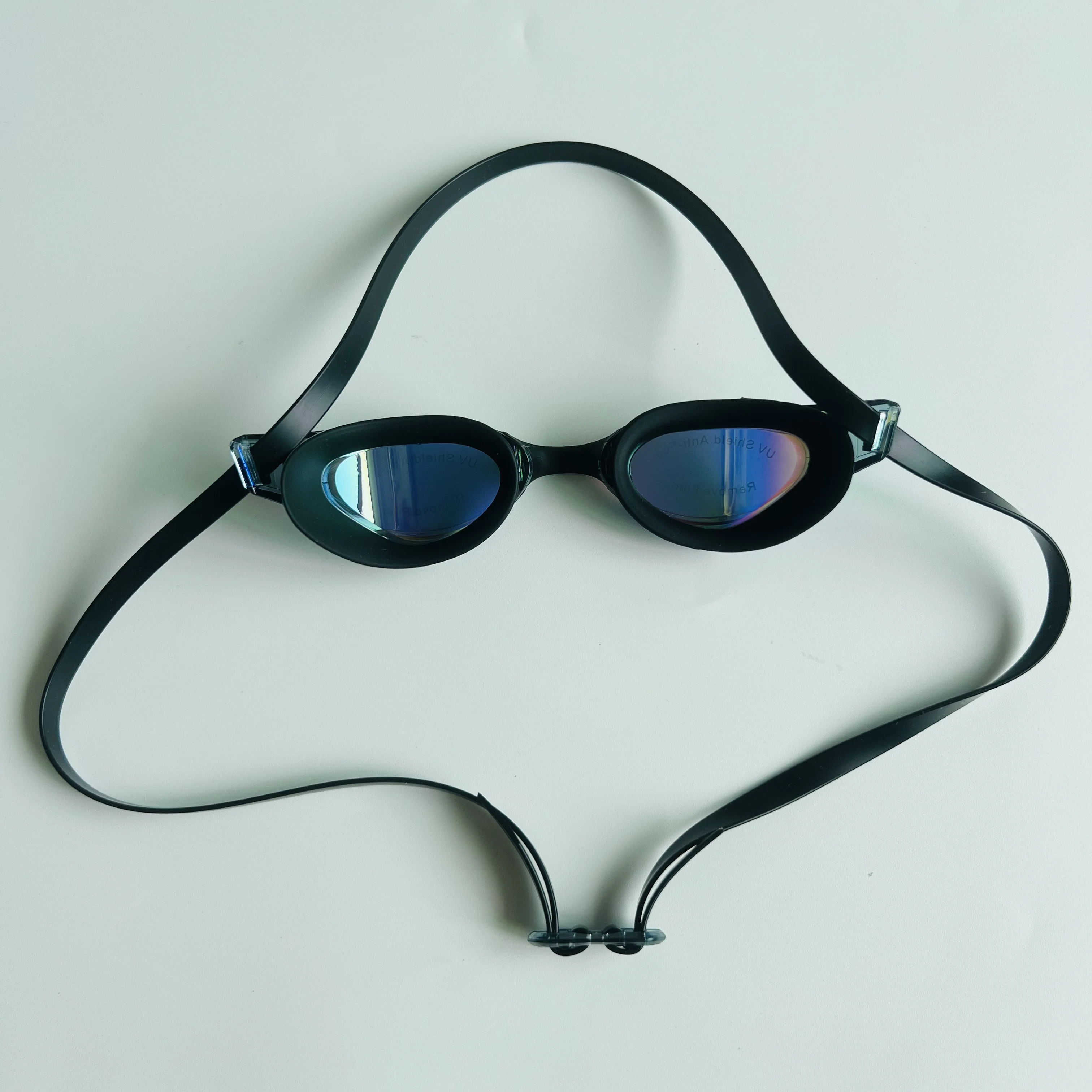 성인용 전문 경기 수영 고글 블랙 전기도금 레인보우 렌 - Swim Goggles Anti Fog Uv 리뷰 및 가격