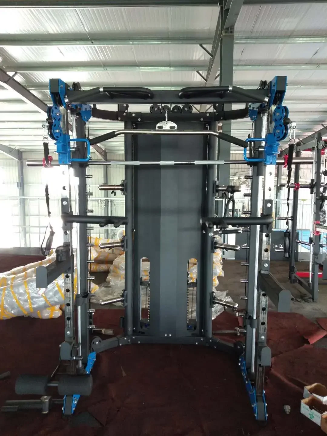 Smith Machine Squat Rack All in One Multi Functional Machine Commercial Home Use Fitness Equipment  Functional Trainer Rack