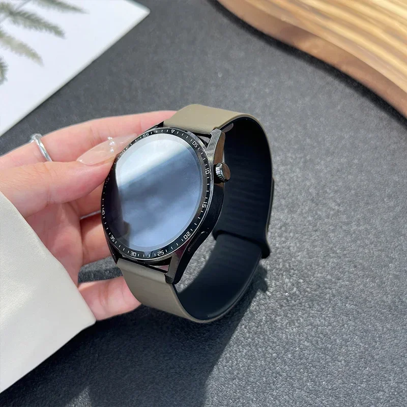 

18mm 20mm 22mm Magnetic Strap For Samsung Galaxy Watch 4/5/6/7/Gear S3/Active2 Silicone Band Huawei GT6 GT4 2E Garmin Venu 3S 2S