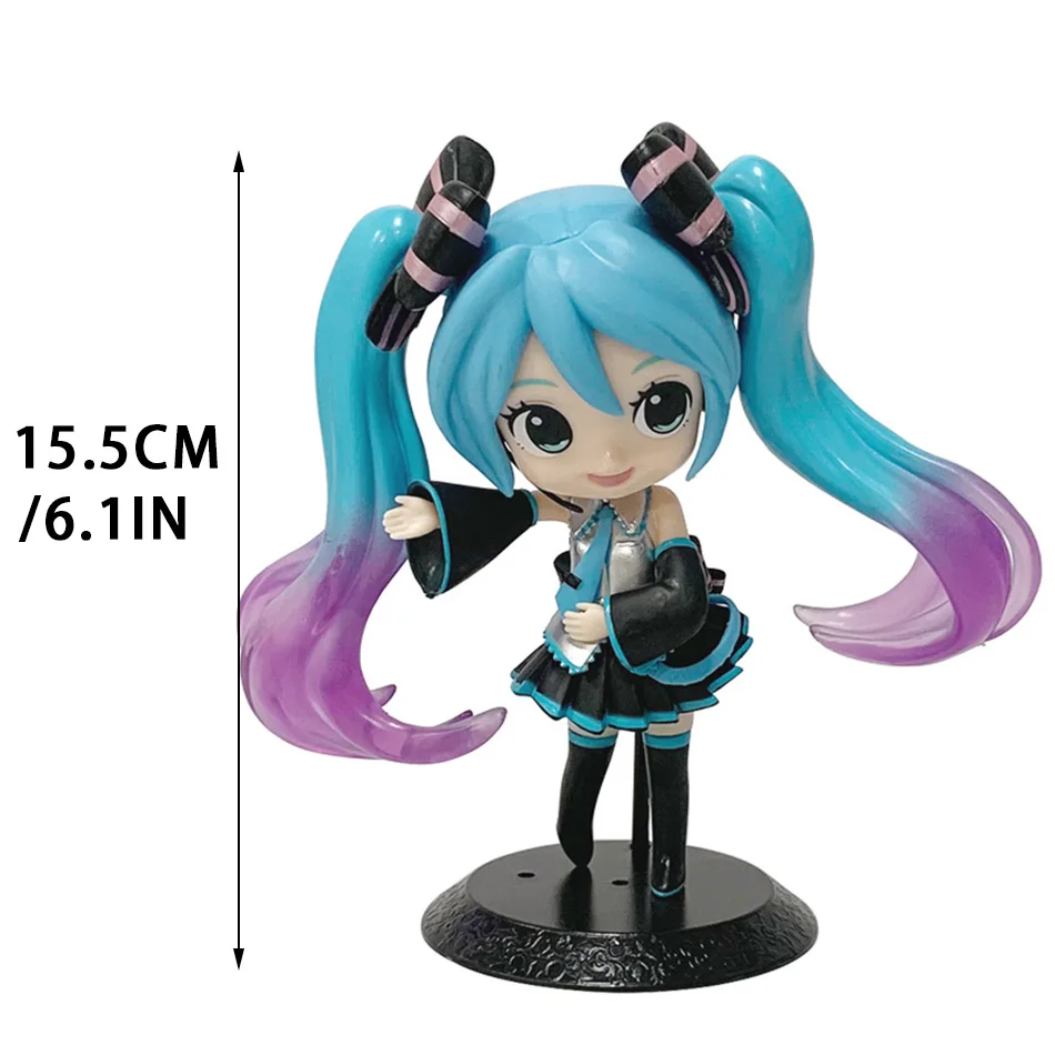 初音ミク アクションフィギュア おもちゃ デスクトップ キュート 初音ミク カワイイスタイル アニメフィギュア おもちゃ PVCモデル コレクタードール 誕生日プレゼント
