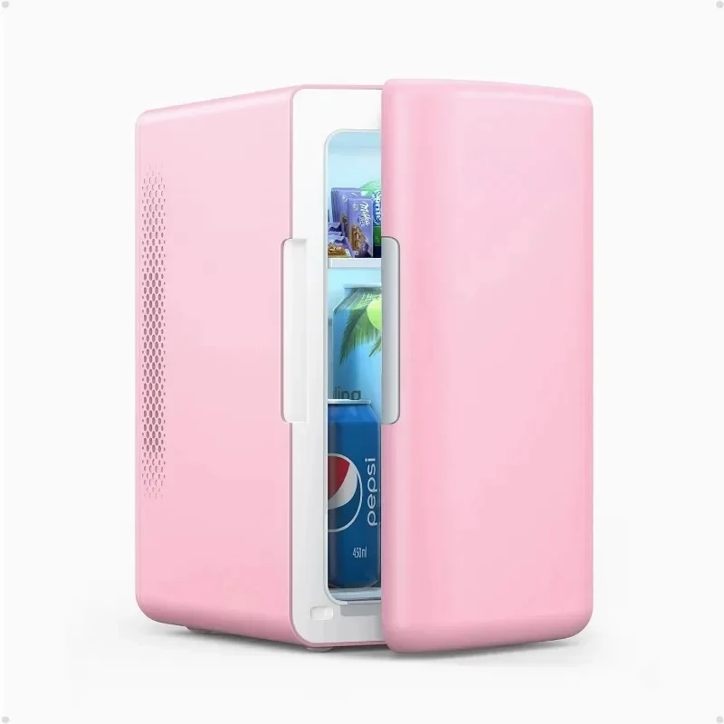 Mini Fridge Cans Makeup Skincare Fridge ortable Thermoelectric Cooler Tiny Fridge for Bedroom Beverage Cosmetics