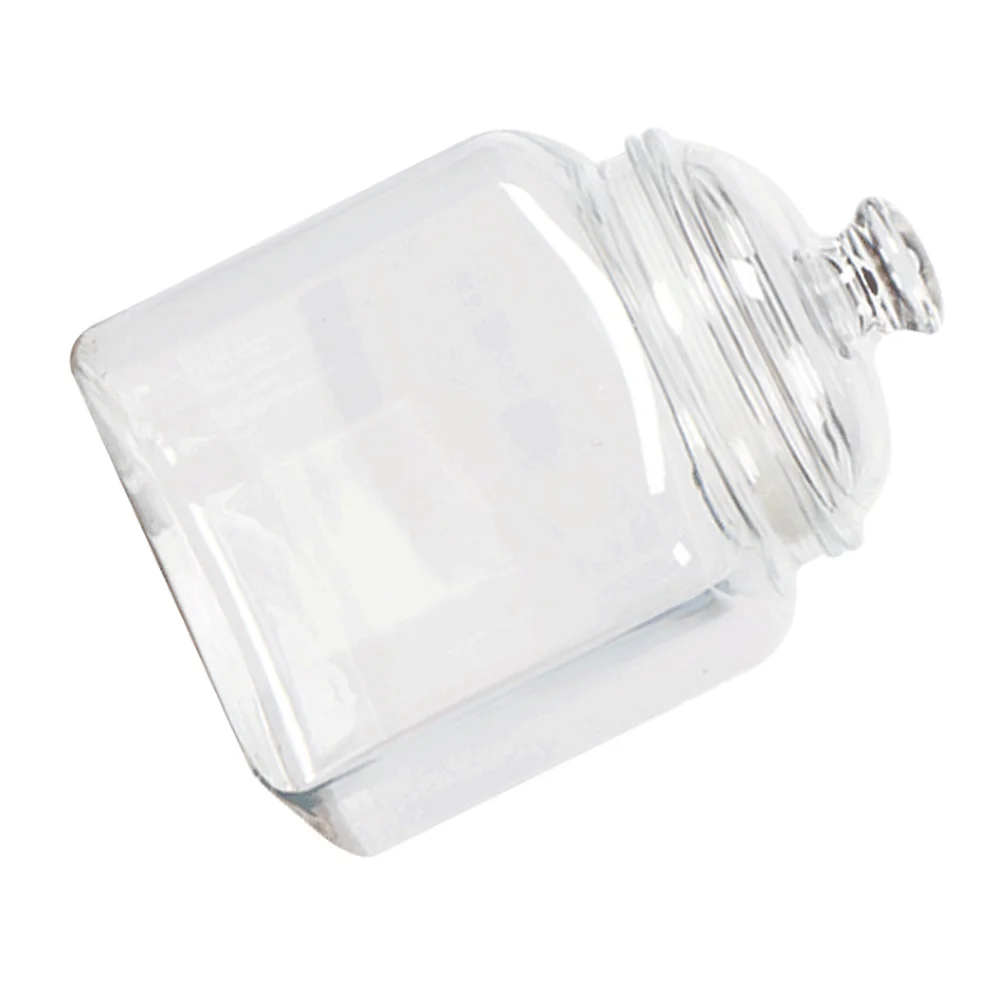 

Airtight Square Tank Plastic Sealed Jar for Tea Coffee Sugar Cookies Honey Cereals Kitchen Seasoning Transparent Design Reusable