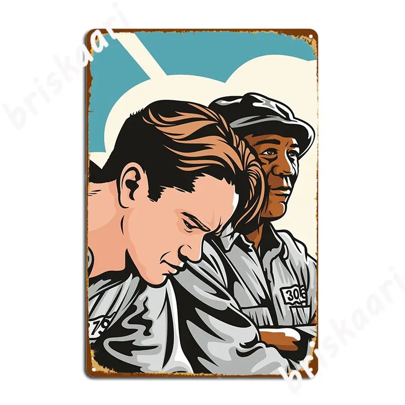 The Shawshank Redemption Metal Sign Plaques Wall Cave Classic Garage Club Tin Sign Poster