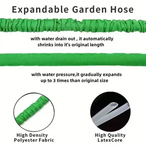 High pressure expandable magic water pipes, car wash hose, home garden, daily irrigation tools, 25-200ft 10 Main Sales Hose Garden - №9