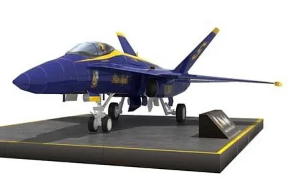 Máy Bay F/A-18 Hornet Tấn Công Máy Bay Tiêm Kích 3D Mô Hình Giấy Tự Làm Máy Bay