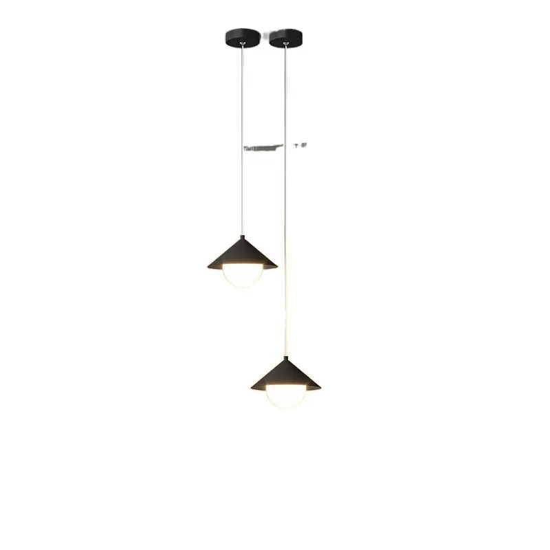 Modern Minimalista Cabeceira LED Lustre, Sala de Fundo, Iluminação de parede, Quarto principal, Pequenas Luzes Pingente, Quente