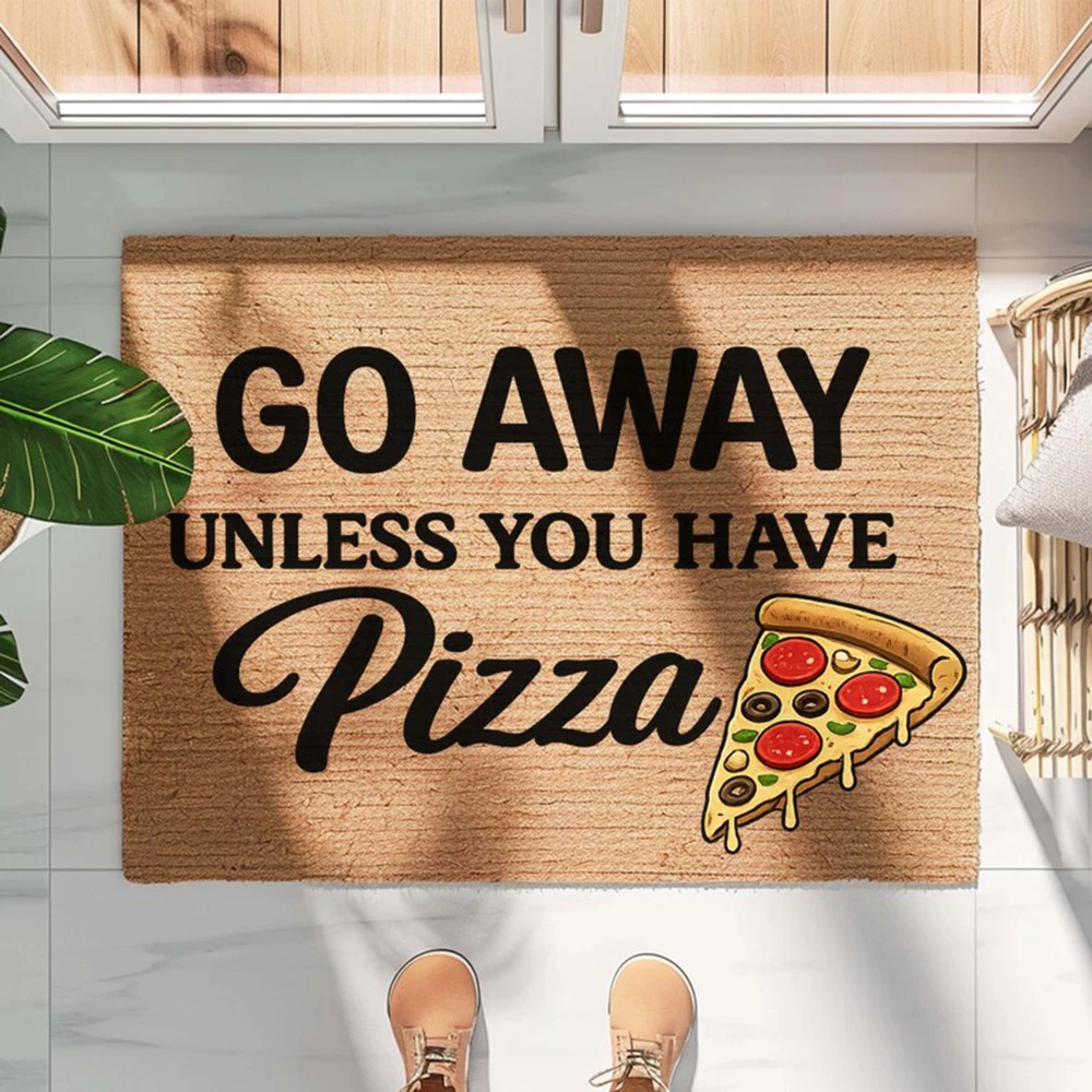 Delicious Pizza Mat Custom Carpet Food Print Anti Dirty Kitchen Door Tasty Italian Dish Home Decor Opening Gift