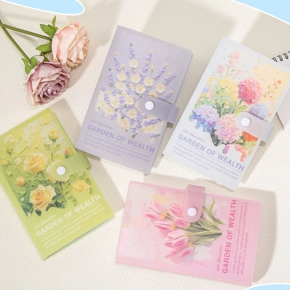 Save Money 100 Envelopes Money Saving Challenge Waterproof Reusable Money Collection Book Large Capacity Oil Painting