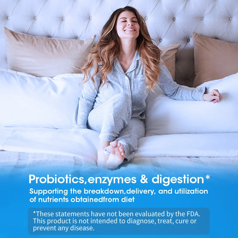 Minch Lactobacillus Probiotiques Enzymes Digestives & Fibres Prébiotiques Santé Digestive Plus Efficace Santé Intestinale Complément Alimentaire