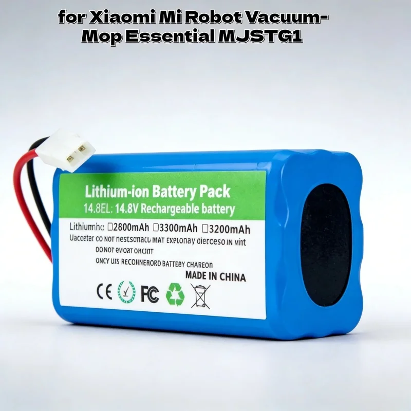 

Высококачественная литий-ионная сменная батарея 14.4В 5200мАч с длительным сроком службы для робота-пылесоса Xiaomi Mi Vacuum-Mop Essential MJSTG1
