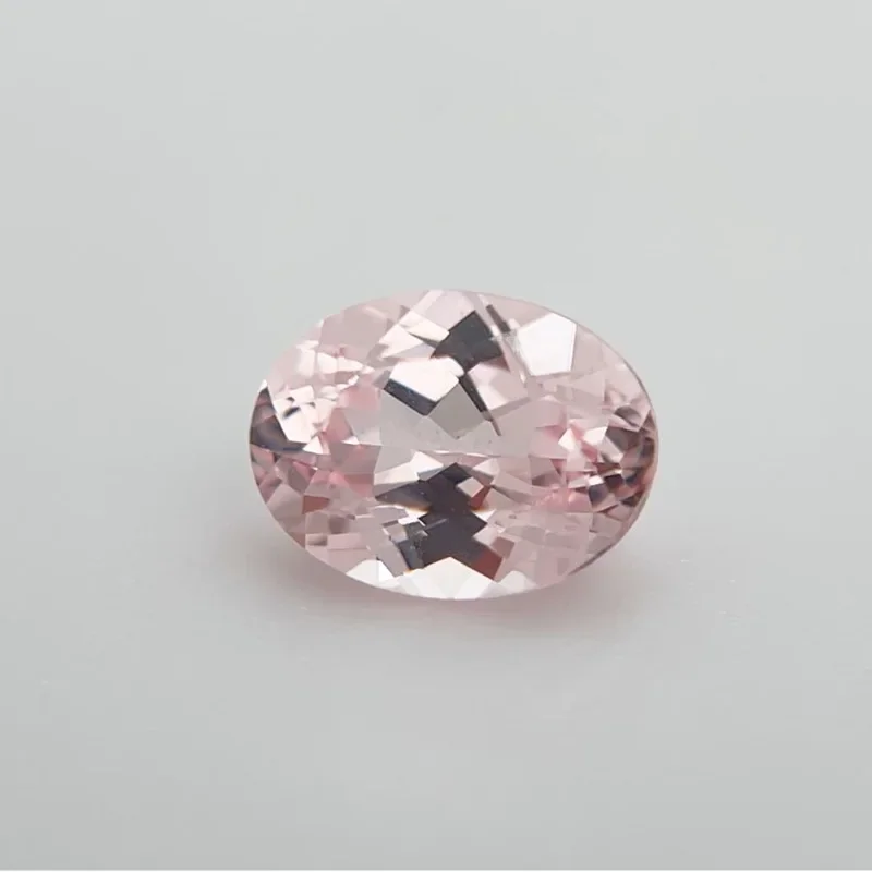 Lab Grown Sapphire Oval Cut Sakura Pink Color Charm Gemstone for DIY Advanced Jewelry Making Inlay Selectable AGL Certificate