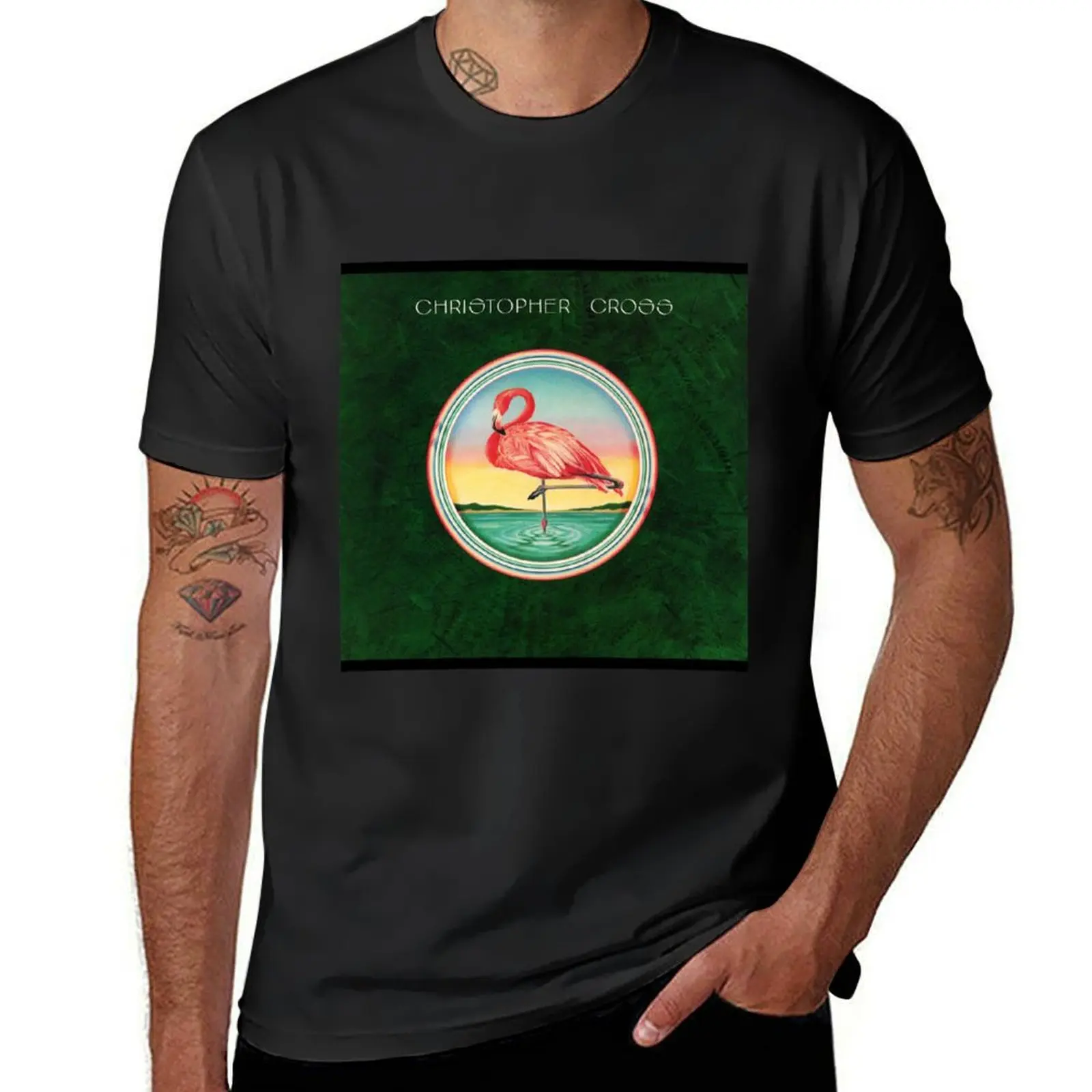 

Christopher cross cover T-Shirt customizeds customs sports fans kawaii clothes mens vintage t shirts