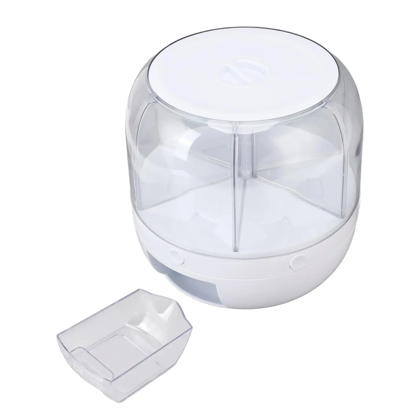 6kg Rice Dispenser Grains Storage Box with Rotating Design for kitchen Organization