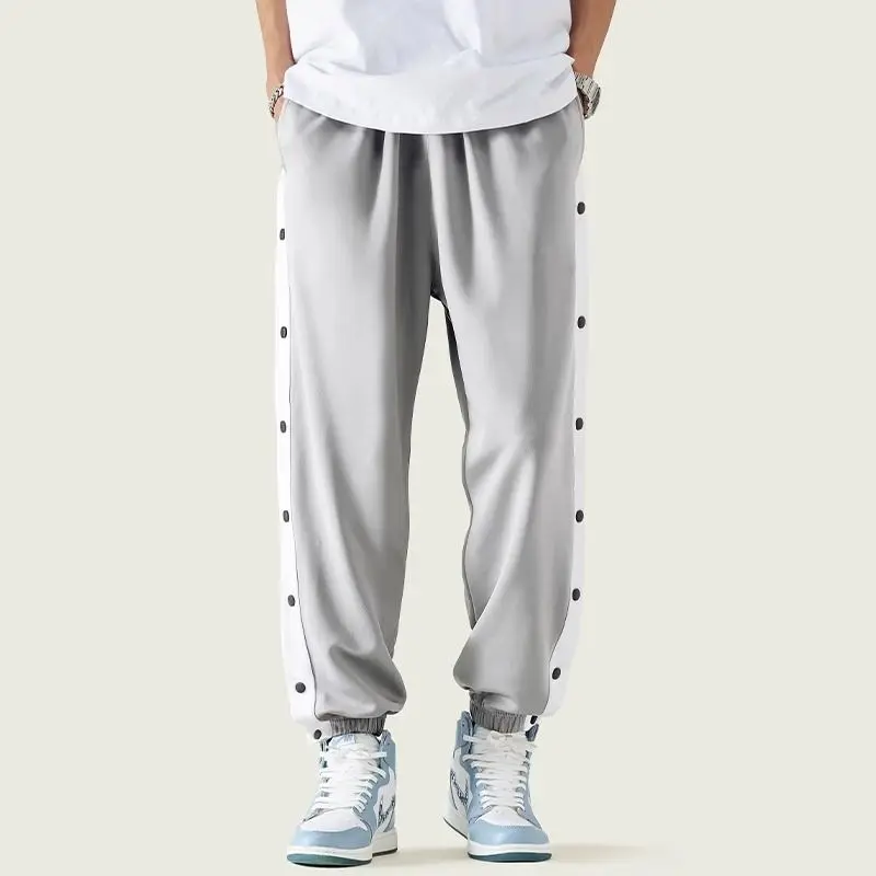 Open Crotch Outdoor Sex Men Pants Plus Size 150kg Sport Jogger Sweatpants Summer Casual Baggy Tappered Trousers track Streetwear