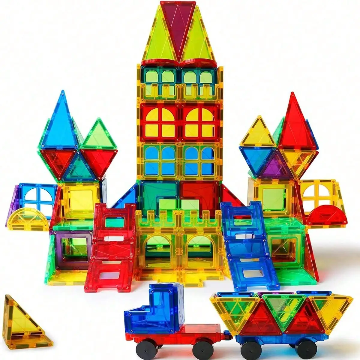 

Large Size DIY Magnetic Colorful Building Blocks, Designer Construction Set Children's Toys Holiday Gifts (Random Color)