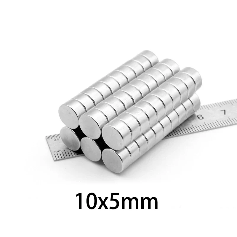 10/20/50pcs 10x5mm Strong Disc Magnets – Ideal for Machinery, Sensors, DIY Furniture Assembly, Science Experiments & Workshop Us