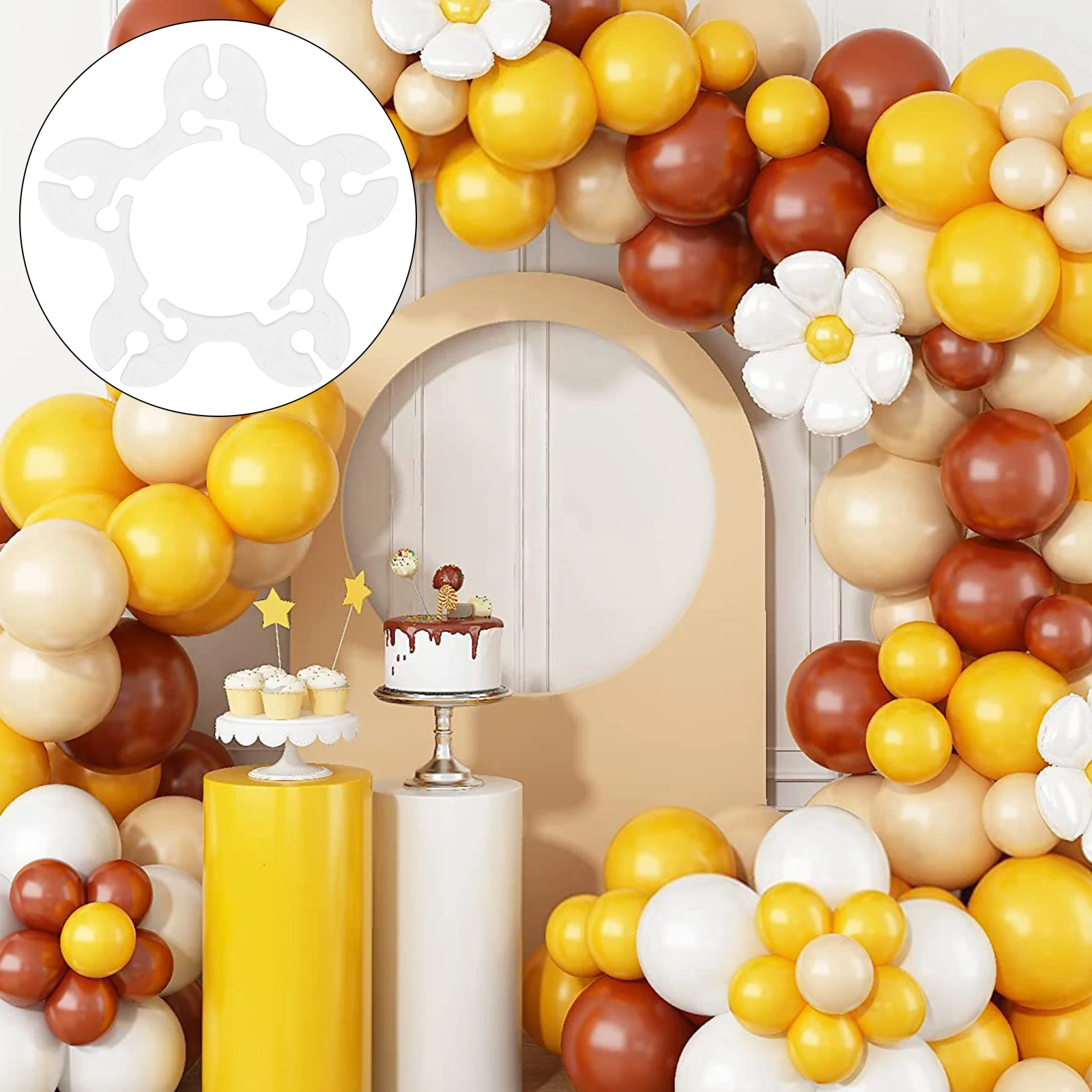 

100pcs Accessories Arch Rings Wedding Balloon Clips Balloons Holder Knot Tool Party Supplies Balloon Connectors Fixing Buckles