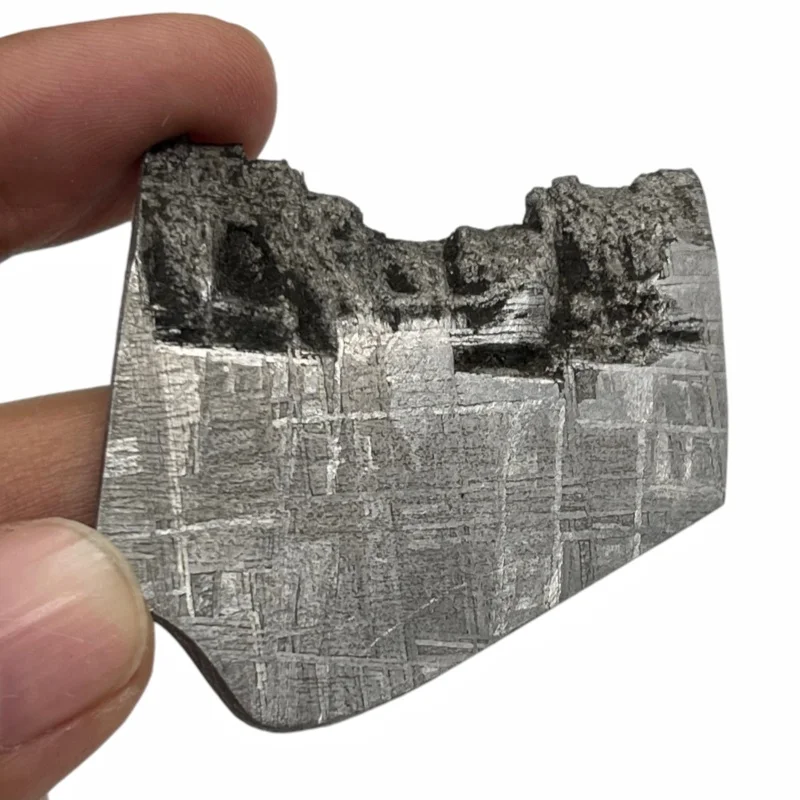 Gibeon Iron Meteorite Natural Slice Genuine Cosmic Rock Specimen Desktop Ornament Collectible Gift -QC942