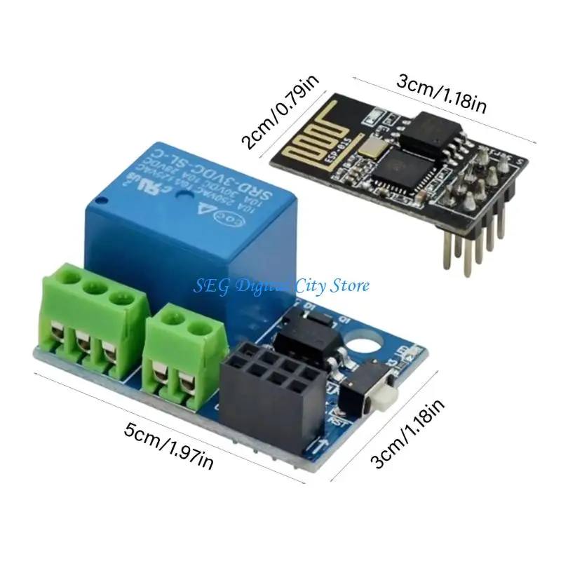 U75B 5V Programable ESP8266 ESP01S Wifi Relays Módulo Compatible para ESP8266 ESP01S