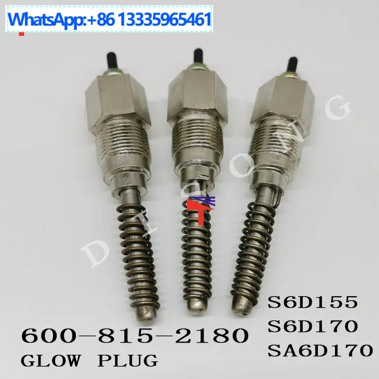 

2PCS excavator parts S6D155 preheating plug 600-815-2180