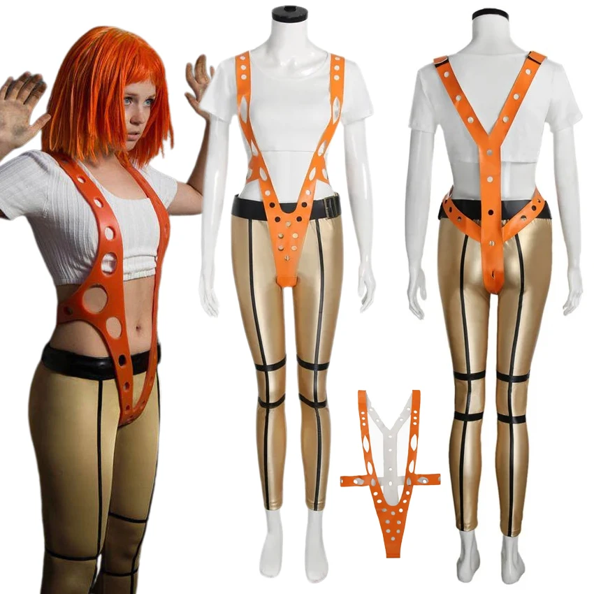 

Костюм для косплея The Element Leeloo, костюм чужой девушки, фильм Fifth Milla Leeloo Jovovich, сексуальная униформа, женские костюмы для вечеринки на Хэллоуин