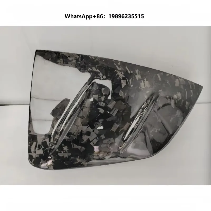 Carbon Fiber Forged Pattern Rearview Mirror Shell Rearview Mirror Decoration Suitable