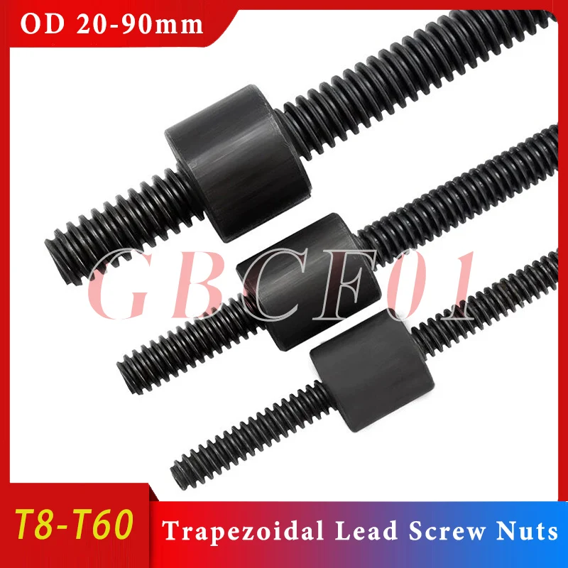 1pc Lead Screw Nut Trapezoidal Lead Screw Nuts For CNC T8 T10 T12 T14 T16 T18 T20 T22 T24 T25 T28 T30 T32 T36-T60