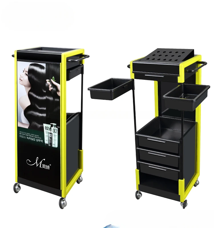 2018 New Beauty Salon Trolley Haircut Spa Equipment Haircut Color Storage Drawer Cart Tools