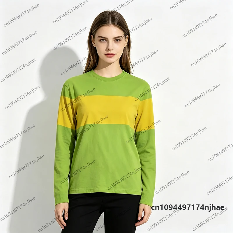 2026 Undertale Deltarune Paar-Langarm-T-Shirt für Damen und Herren, Herbst, Eltern-Kind-Streifen-T-Shirts, Freizeit-Sport-Kinderoberteile – Detail 6