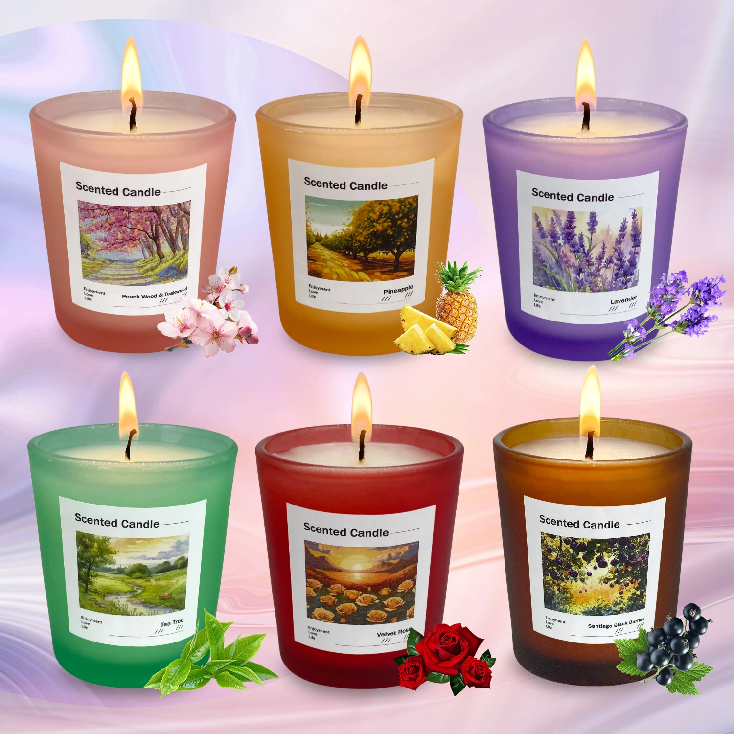 مجموعة هدايا من الشموع المعطرة - مراجعة Scented Candle Set وسعره