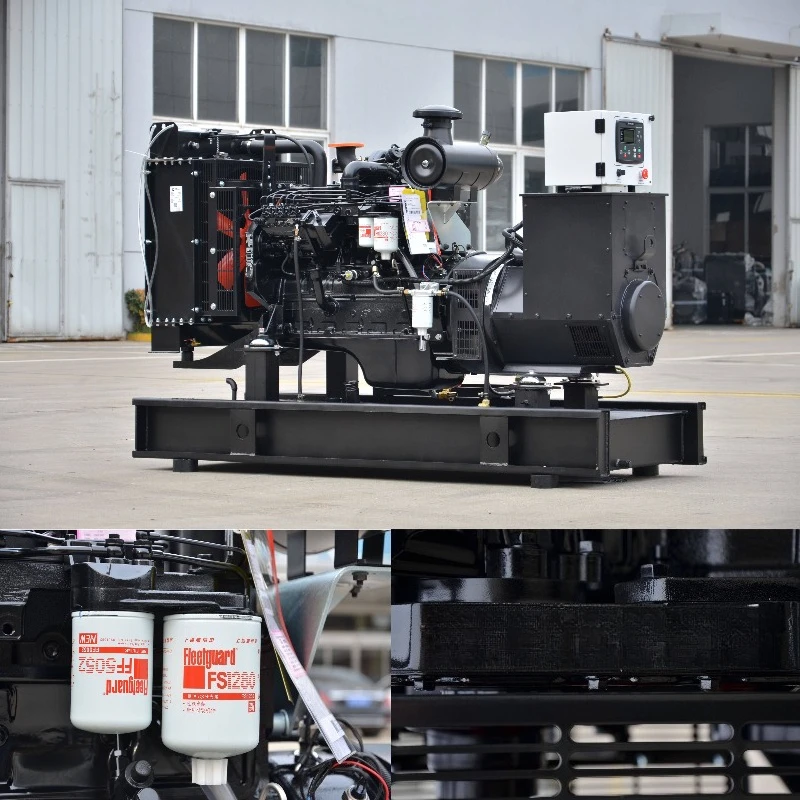Three Phase 75kW Diesel Generator Set Reliable Power Station Open Frame Industrial Diesel Genset for Stone Quarry Yard