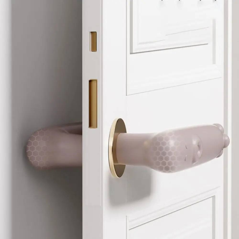 Sound Off Door Handle Cover Protective Wall Not Easily Deformed Door Handle Anti-collision Cover Antistatic Silicone