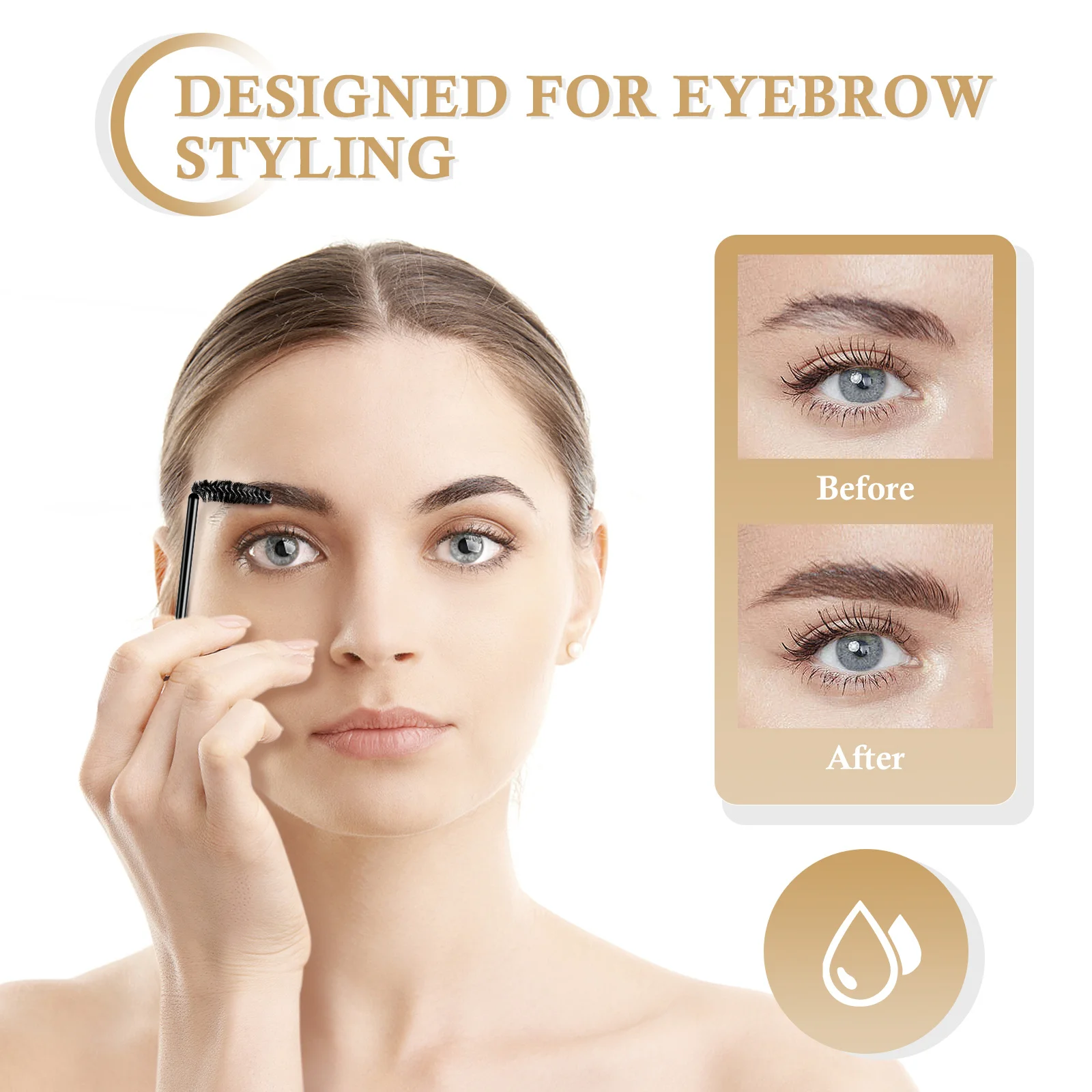 Jabón para peinar cejas, resistente al agua, herramienta de maquillaje para dar forma a las cejas de larga duración, fácil de llevar para mujeres, jabón para peinar cejas