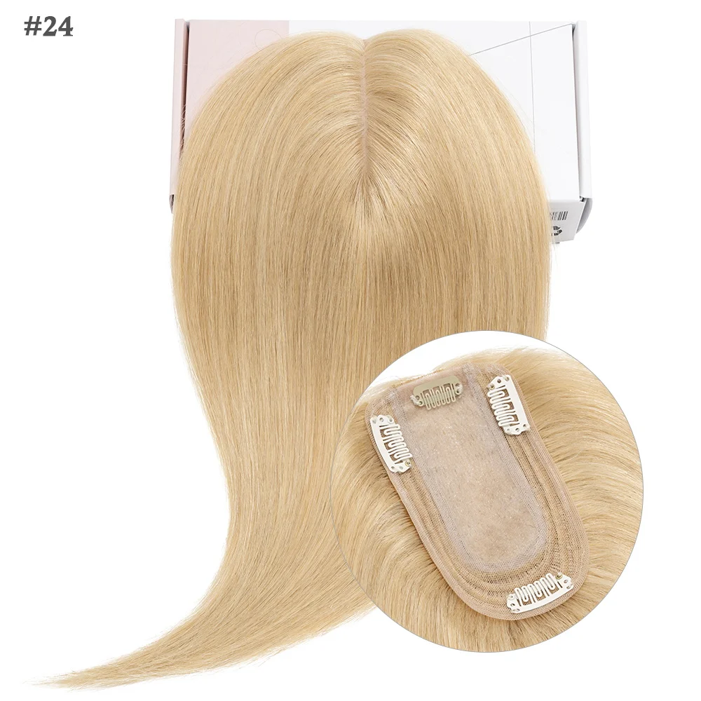 Sego 7x13cm Seiden basis Haar deckel für Frauen 100% Echthaar teile Perücken gerade Clips in Haar teilen hinzufügen Deckung volumen – Detail 21