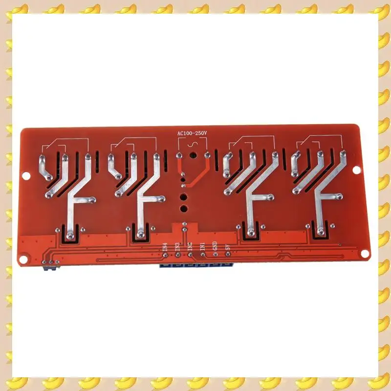 1 stks 30A 4-kanaals relaismodule hoog laag niveau triggermodule solid state relaismodule triggerrelais